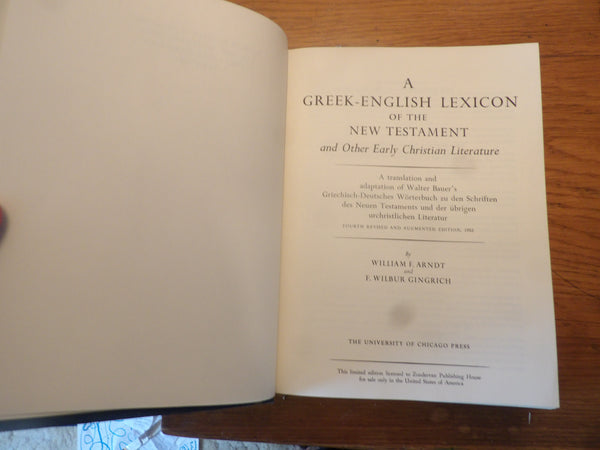 A Greek-English Lexicon of the New Testament and Other