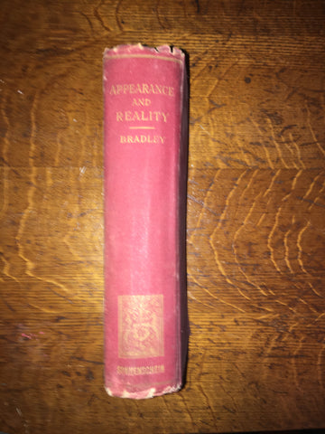 Appearance and Reality: A Metaphysical Essay