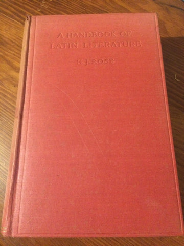 A Handbook of Latin Literature