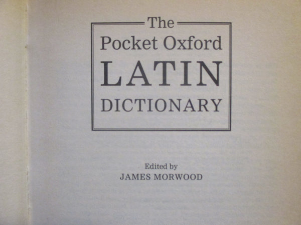 The Pocket Oxford Latin Dictionary – The Paideia Institute Store