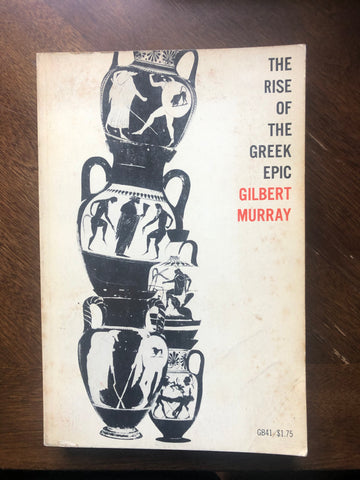 The Rise of the Greek Epic