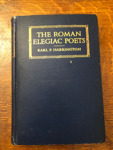 The Roman Elegiac Poets