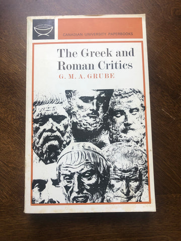 The Greek and Roman Critics