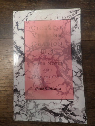 Cicero's Verrine Oration II.4 With Notes and Vocabulary