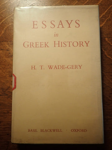 Essays in Greek History