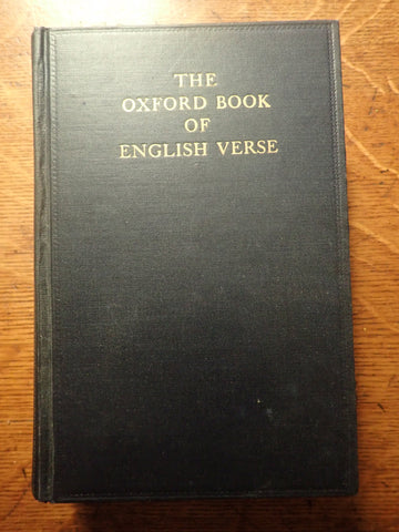 The Oxford Book of English Verse