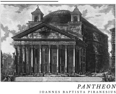 Piranesi Pantheon Poster