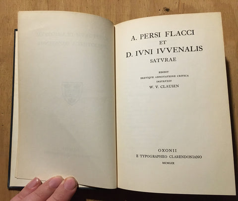 A. Persi Flacci et D. Iuni Iuvenalis Saturae