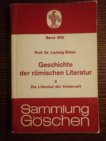Geschichte der römischen Literatur: Die Literatur der Kaiserzeit