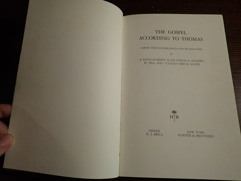 The Gospel According to Thomas: Coptic Text Established and Translated