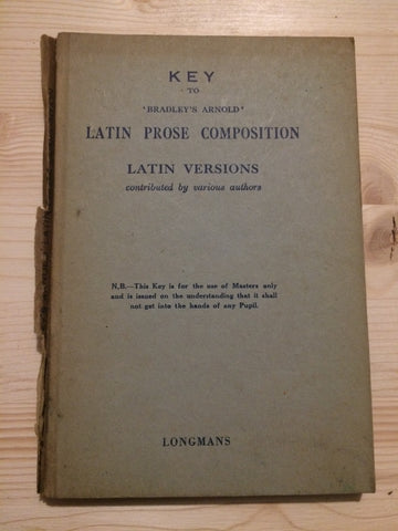 Key to Bradley's Arnold Latin Prose Composition
