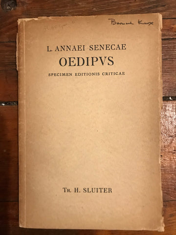 L. Annaei Senecae Oedipus: Specimen Editionis Criticae