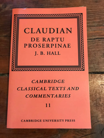 Claudian: De Raptu Proserpinae