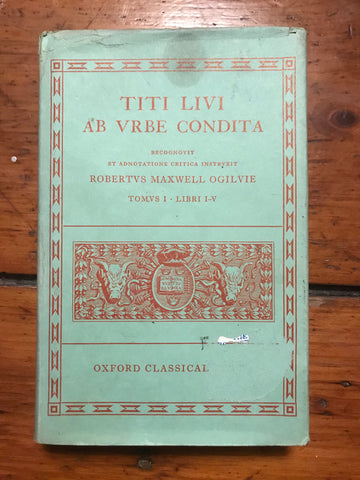 Titi Livi Ab Urbe Condita I [Oxford Text]
