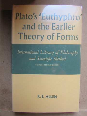 Plato's 'Euthyphro' and the Earlier Theory of Forms