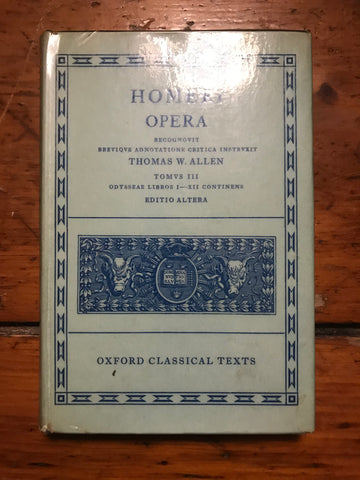 Homeri Odysseae, I-XII [Oxford Text]