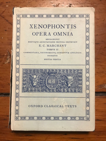 Xenophontis Commentarii Oeconomicus Convivium Apologia [Oxford Text]