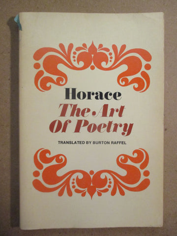 Horace The Art of Poetry: Translated
