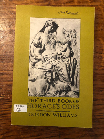 The Third Book of Horace's Odes (Williams)