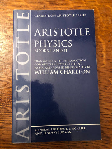Aristotle Physics, Books I and II