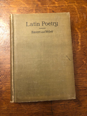 A Book of Latin Poetry