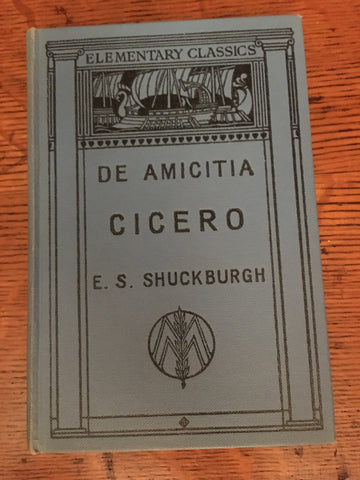 Cicero: De Amicitia [Shuckburgh]