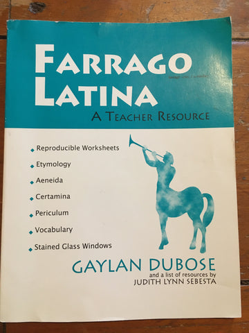 Farrago Latina: A Teacher's Resource