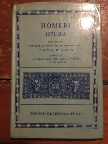 Homeri Opera IV: Odysseae Libros XIII-XXIV [OCT]