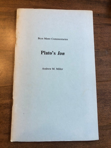 Plato's Ion (Bryn Mawr Commentaries)