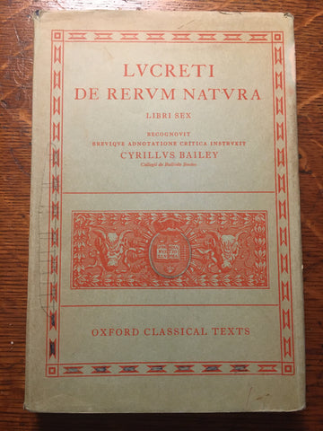 Lucreti De Rerum Natura [Oxford Text]