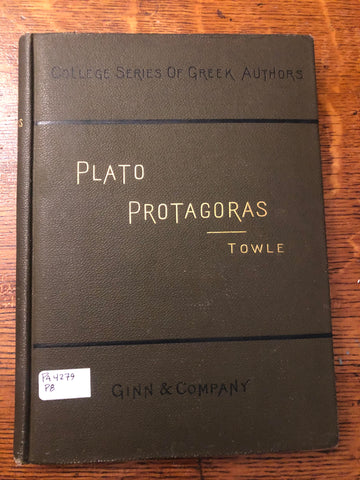 Plato: Protagoras (Towle)