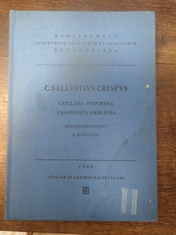 C. Sallustius Crispus: Catilina, Iugurtha, Fragmenta Ampliora [Teubner]