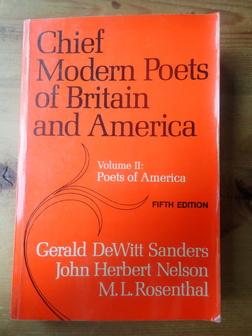 Chief Modern Poets of Britain and America: Volume II: Poets of America