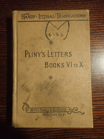 Pliny's Letters Books VI to X