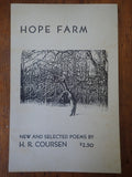 Hope Farm: New and Selected Poems by H.R. Coursen