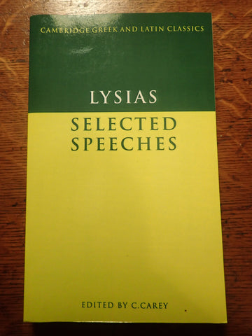 Lysias Selected Speeches [Green and Gold]