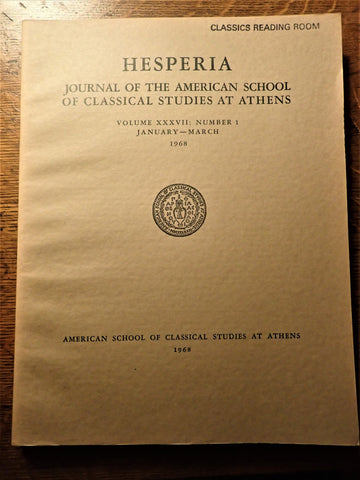Hesperia: Vol. 37, No. 1: 1968