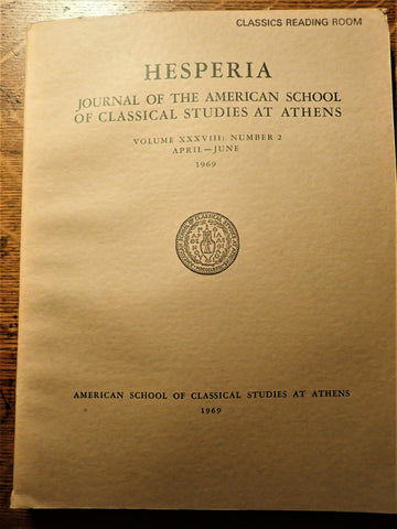 Hesperia: Vol. 38, No. 2: 1969