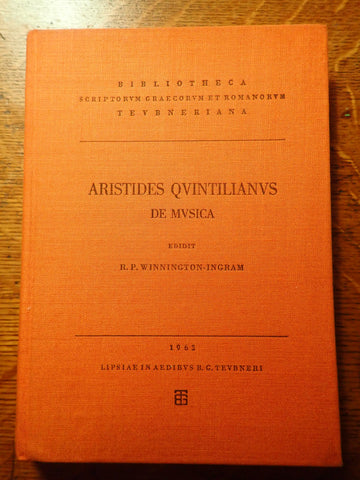 Aristides Quintilianus: De Musica [Teubner Text]