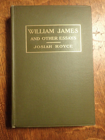 William James and Other Essays