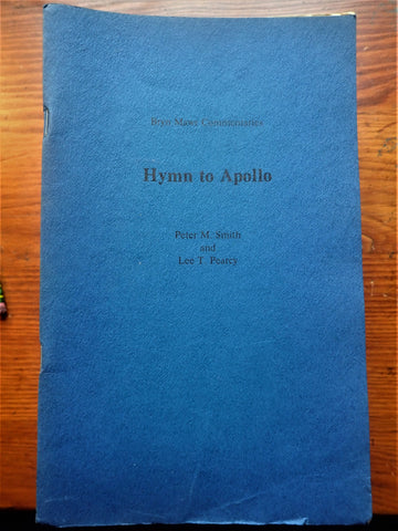 Hymn to Apollo [Bryn Mawr Commentaries]
