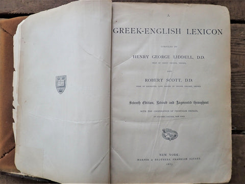 A Greek-English Lexicon [Liddell and Scott]
