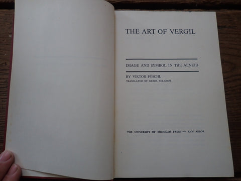The Art of Vergil: Image and Symbol in the Aeneid