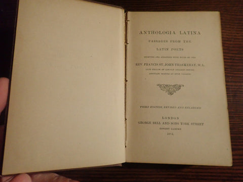 Anthologia Latina: Passages from the Latin Poets