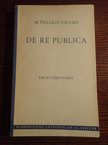 Cicero De Re Publica [Commentary]