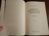 Transactions of the American Philological Association, Vol. 111